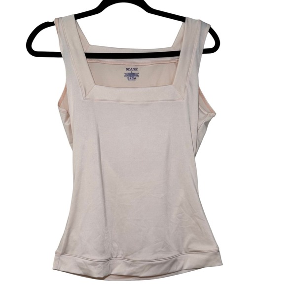 Spanx by Sara Blakely Square Neck Shaping Tank Top Nude Beige Size L - Picture 2 of 8